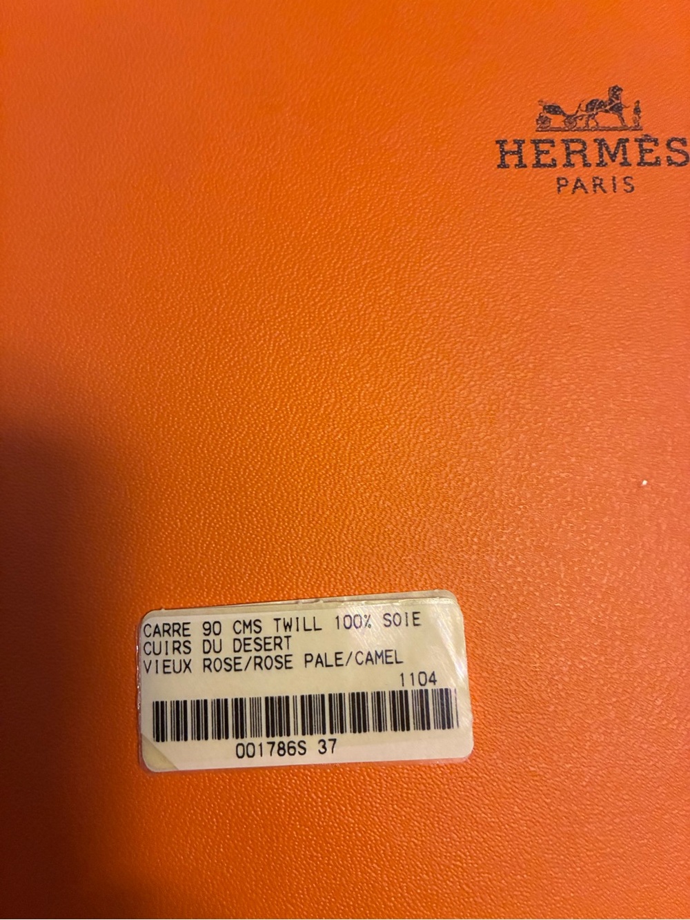 Hermes Pink, Cream & Turquoise Silk Scarf - Picture 2 of 2